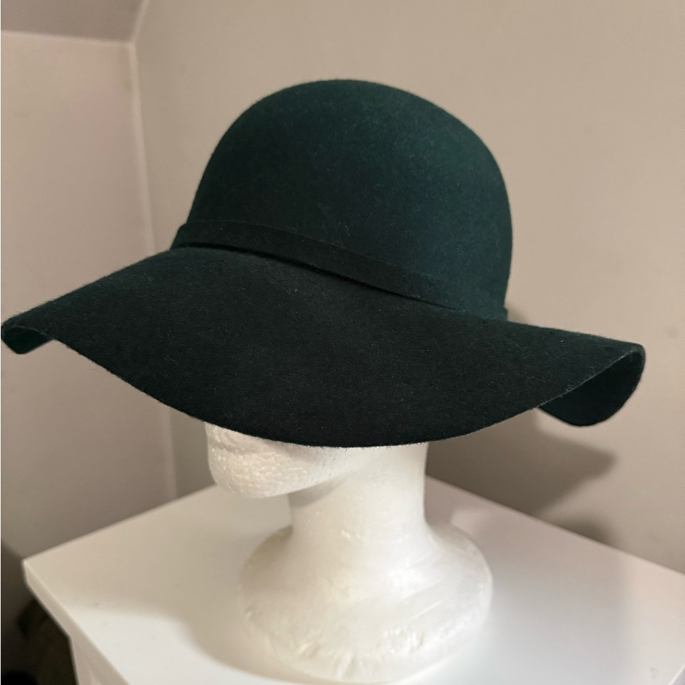 Garbo style wool floppy hat